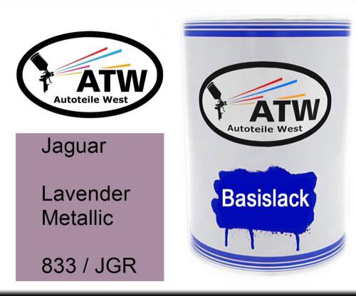 Jaguar, Lavender Metallic, 833 / JGR: 500ml Lackdose, von ATW Autoteile West.